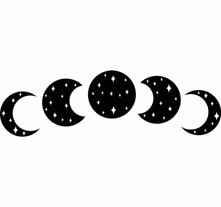 Store enrouleur chambre phases de lune - TenStickers