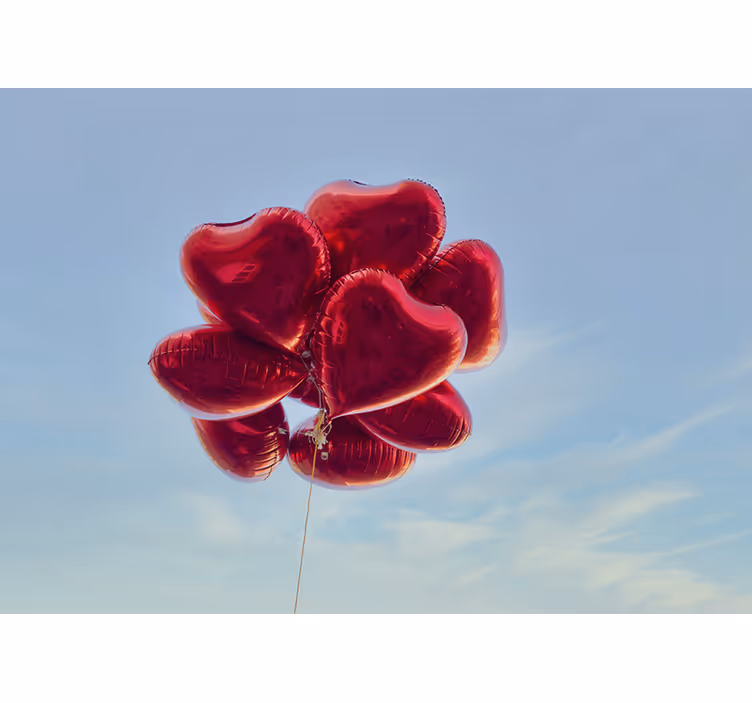 Store enrouleur chambre enfant ballons coeurs vintage - TenStickers