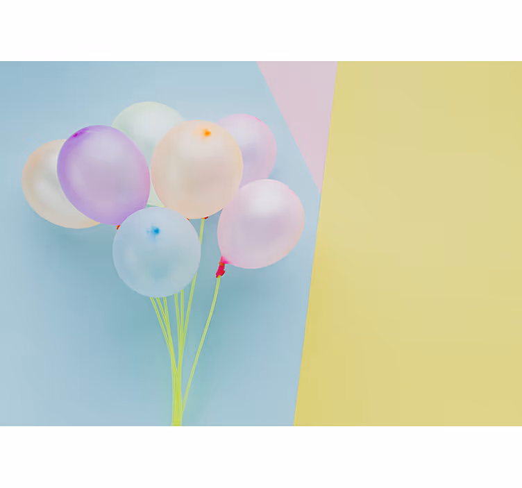 Store enrouleur chambre enfant cadre moderne avec ballons - TenStickers