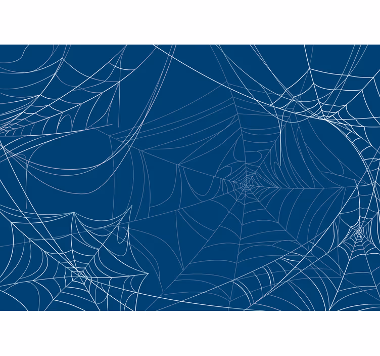 Store enrouleur chambre enfant toile d'araignée bleue - TenStickers