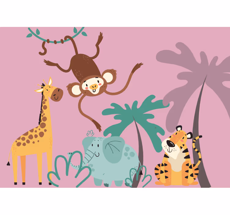 Store enrouleur chambre enfant jungle bohème - TenStickers