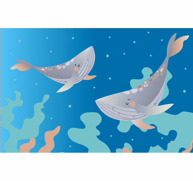 Store enrouleur chambre enfant créatures marines - TenStickers