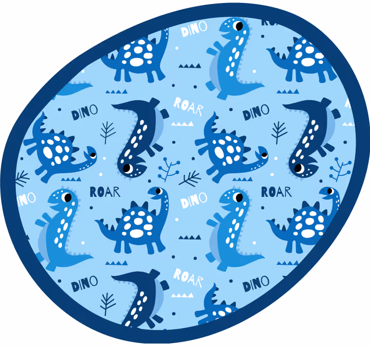 Store enrouleur chambre enfant fond dinosaures bleus - TenStickers