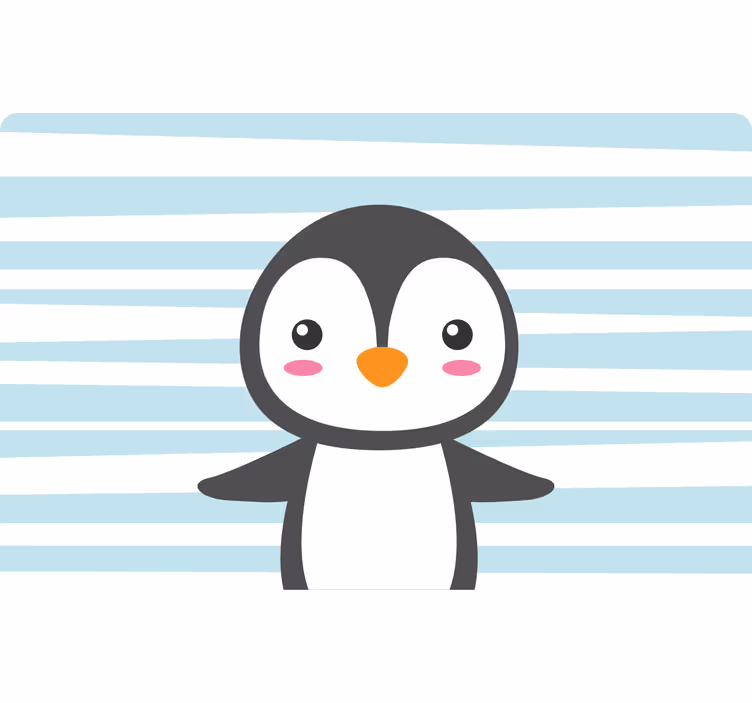 Store enrouleur chambre enfant pingouin joyeux - TenStickers