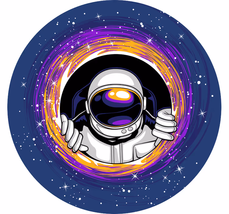 Store enrouleur chambre enfant astronaute dans l'espace - TenStickers