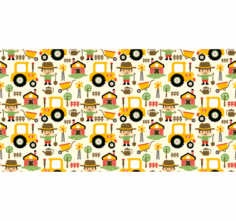Store enrouleur chambre enfant motif tracteur coloré - TenStickers