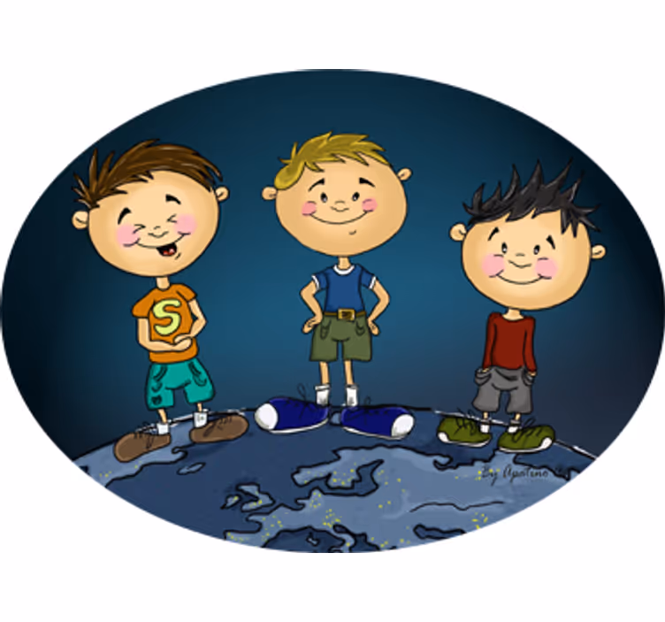 Store enrouleur chambre enfant décor monde enfant - TenStickers
