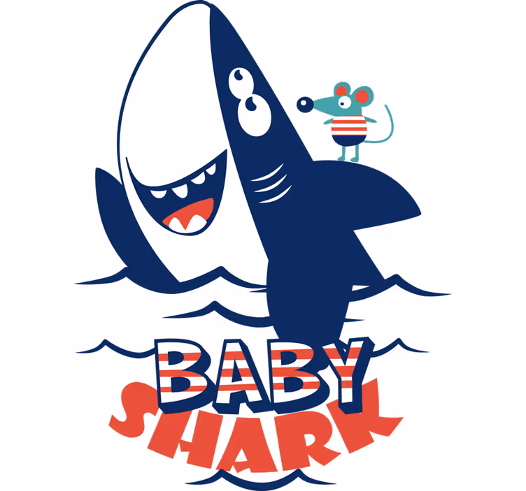 Store enrouleur chambre enfant requin bébé - TenStickers