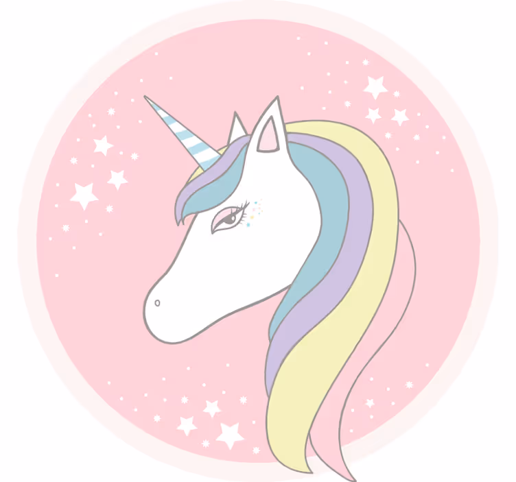 Store enrouleur chambre enfant licorne cartoon fabuleuse - TenStickers