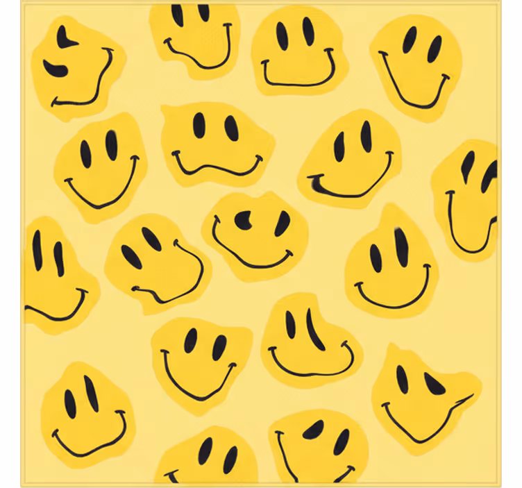 Store enrouleur chambre enfant visages souriants déformés - TenStickers