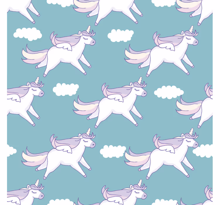 Store enrouleur chambre enfant motif licornes - TenStickers