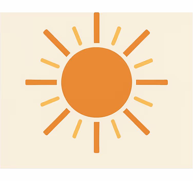 Store enrouleur orange sol filat - TenStickers