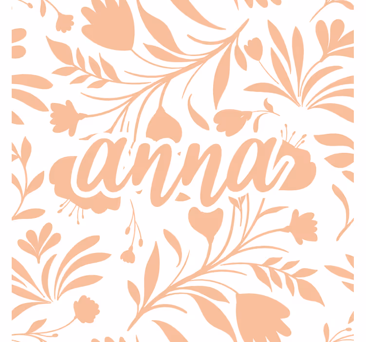 Store enrouleur chambre enfant motif feuilles vintage rose - TenStickers