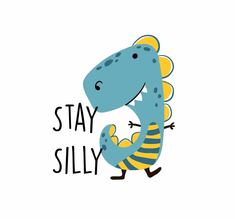 Store enrouleur chambre enfant dinosaure nordique drôle - TenStickers