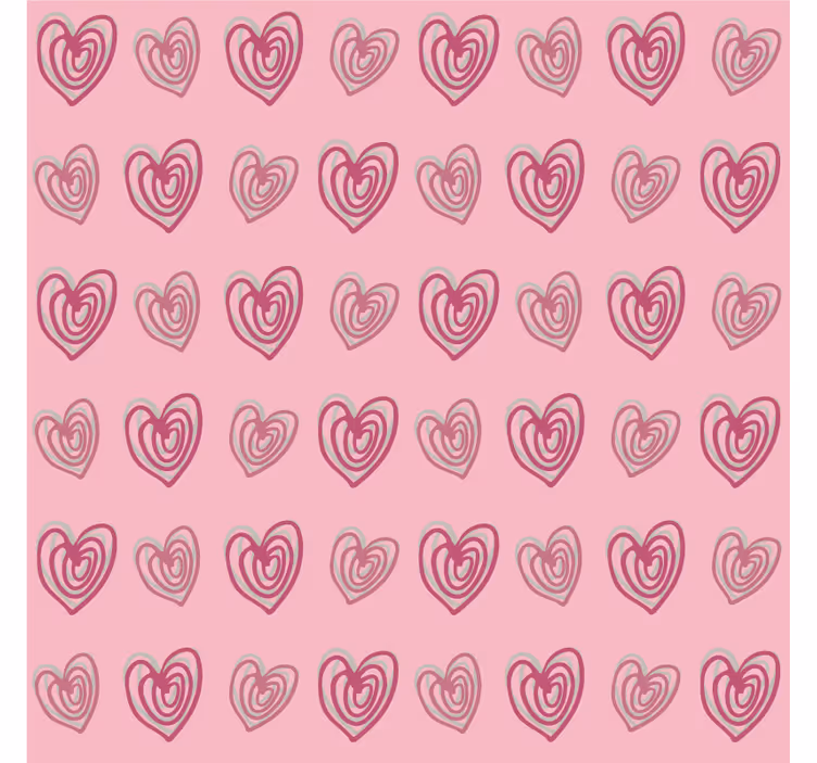 Store enrouleur chambre enfant motif cœurs roses - TenStickers