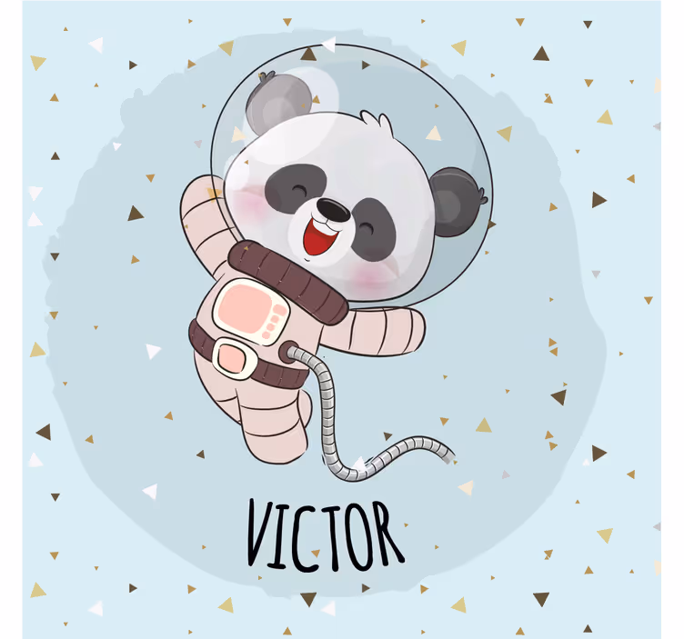 Store enrouleur chambre enfant panda mignon personnalisé - TenStickers