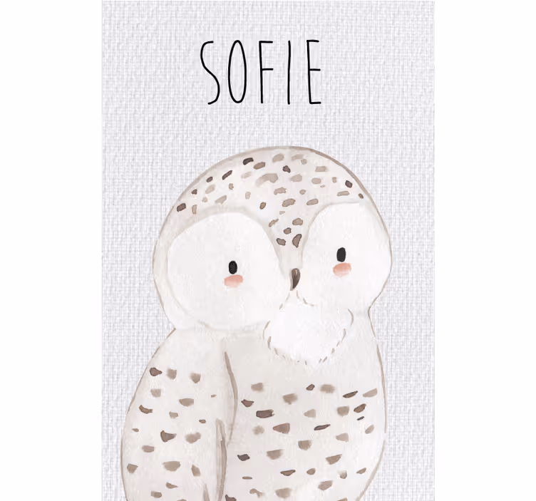 Store enrouleur chambre enfant hibou forêt - TenStickers