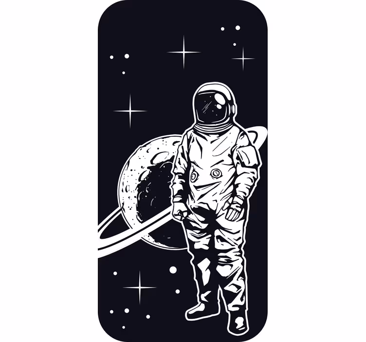 Store enrouleur chambre enfant design astronaute planète - TenStickers