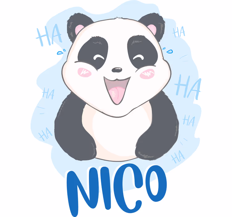 Store enrouleur chambre enfant panda bébé surpris - TenStickers