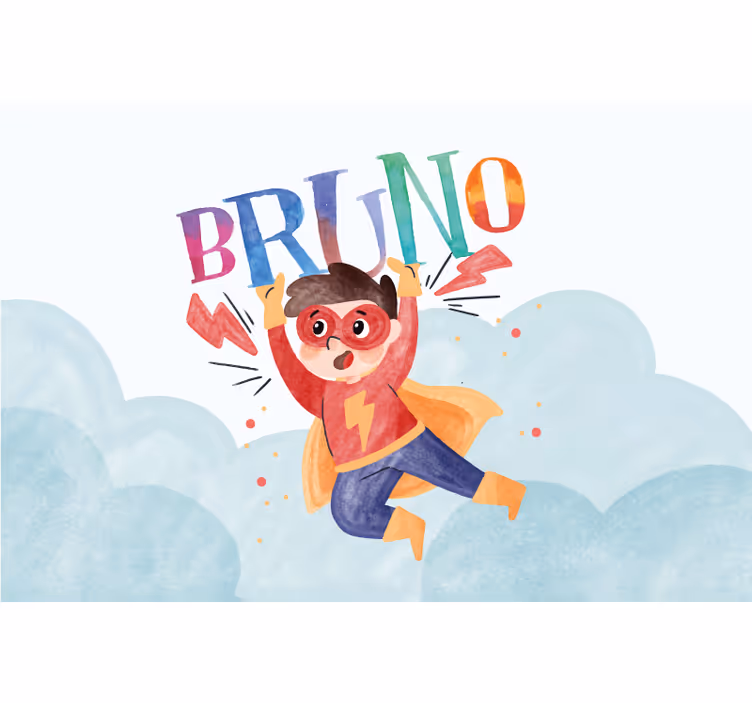 Store enrouleur chambre enfant super enfant aquarelle - TenStickers