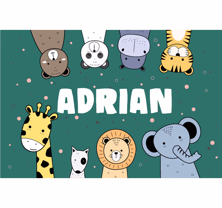 Store enrouleur chambre enfant avec animaux mignons - TenStickers