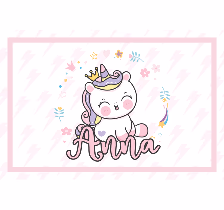 Store enrouleur chambre enfant licorne mignonne - TenStickers