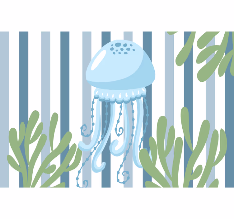 Store enrouleur chambre enfant méduses bleues - TenStickers