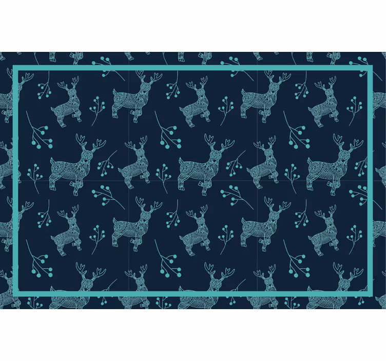 Store enrouleur chambre enfant animaux sauvages reindeer - TenStickers