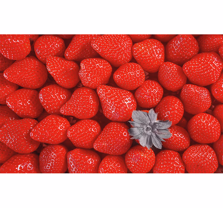Store enrouleur cuisine fraises éclatantes et bohème - TenStickers