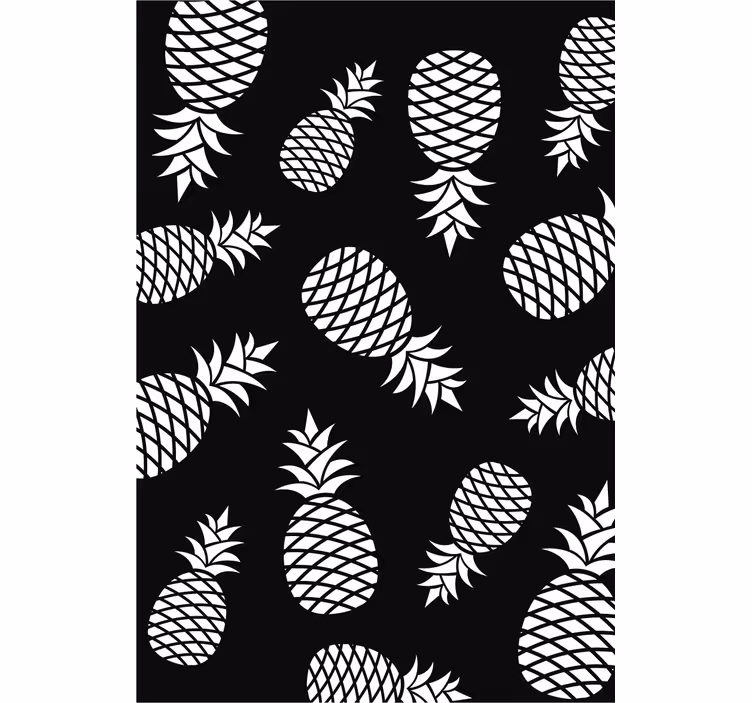 Store enrouleur cuisine motif dessin ananas - TenStickers