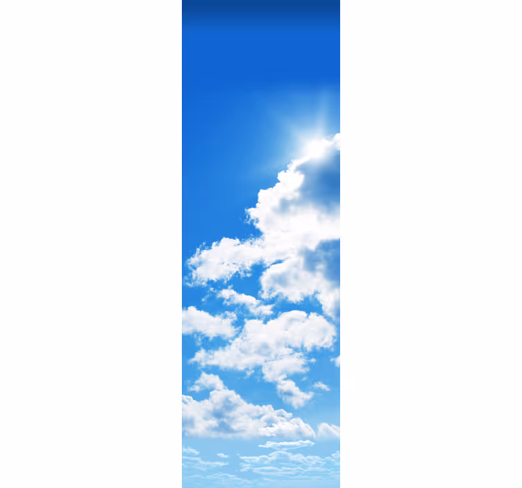 Store enrouleur cuisine nuages réfrigérateur - TenStickers