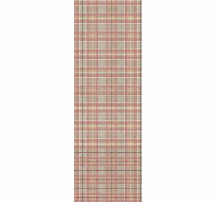 Store enrouleur cuisine effet tartan pour réfrigérateur - TenStickers