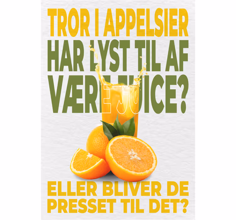 Store enrouleur cuisine oranges prêtes à être pressées - TenStickers
