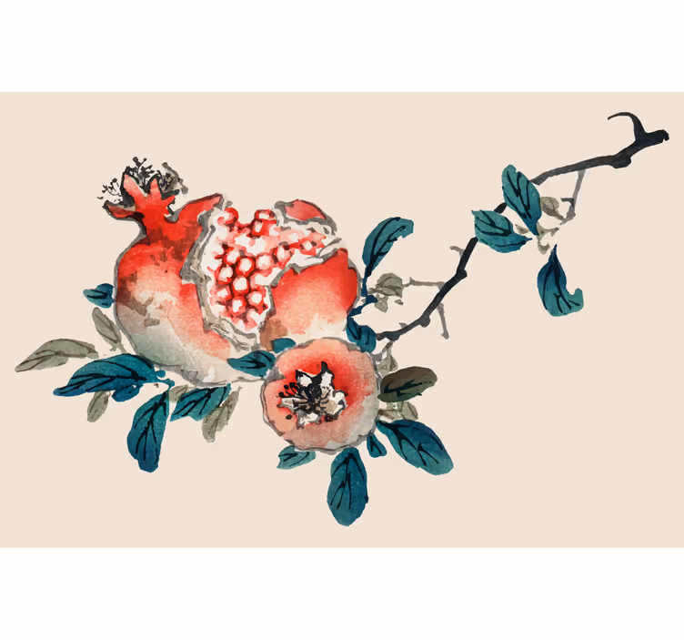 Store enrouleur beige fruits sur un arbre - TenStickers