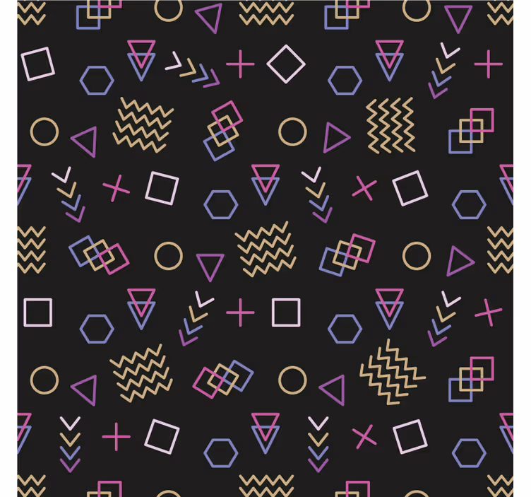 Store enrouleur bureau motifs colorés années 80 - TenStickers