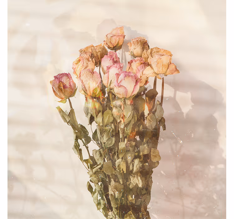 Store enrouleur bureau fleurs sauvages cottagecore - TenStickers