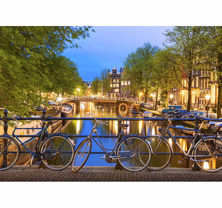 Store enrouleur chambre style amsterdam - TenStickers