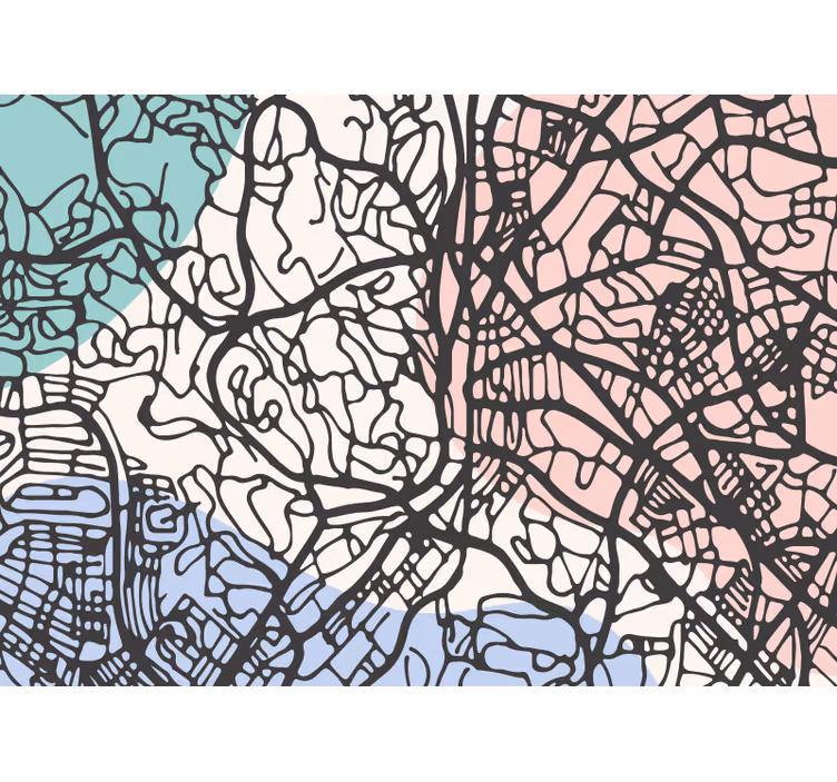 Store enrouleur chambre carte de kuala lumpur beige - TenStickers