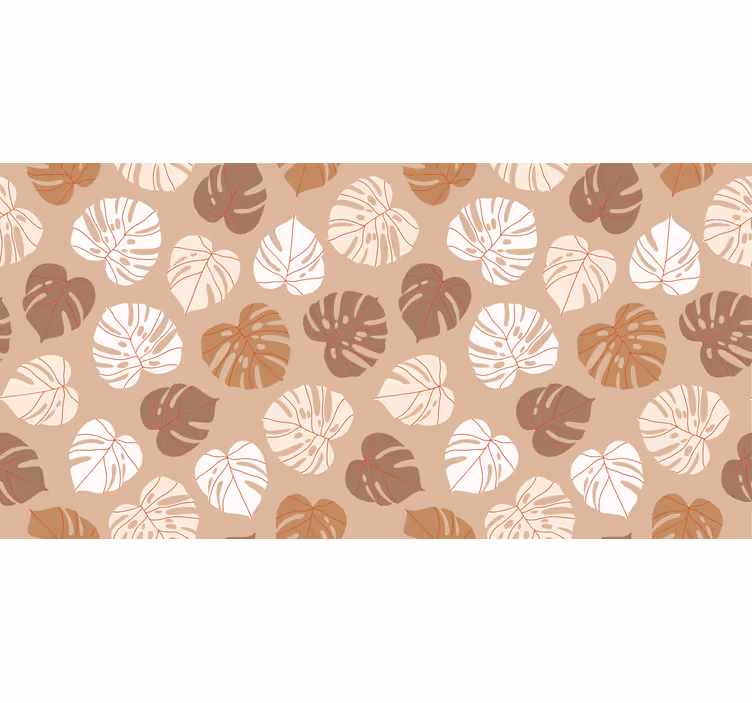 Store enrouleur chambre plantes tropicales beiges - TenStickers