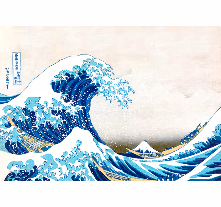 Store enrouleur bureau vague de kanagawa - TenStickers