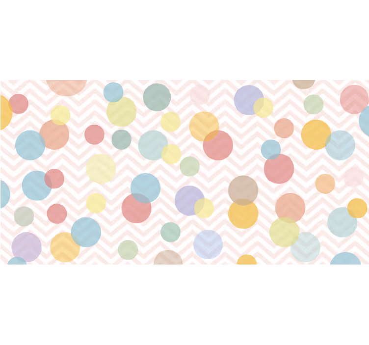 Store enrouleur chambre enfant pois colorés chevrons - TenStickers