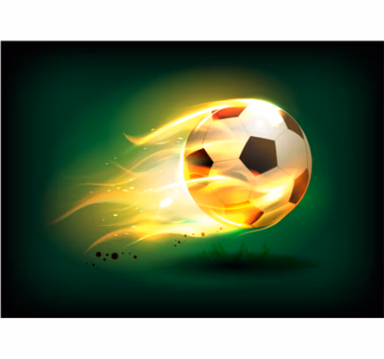 Store enrouleur chambre enfant football cool en feu - TenStickers