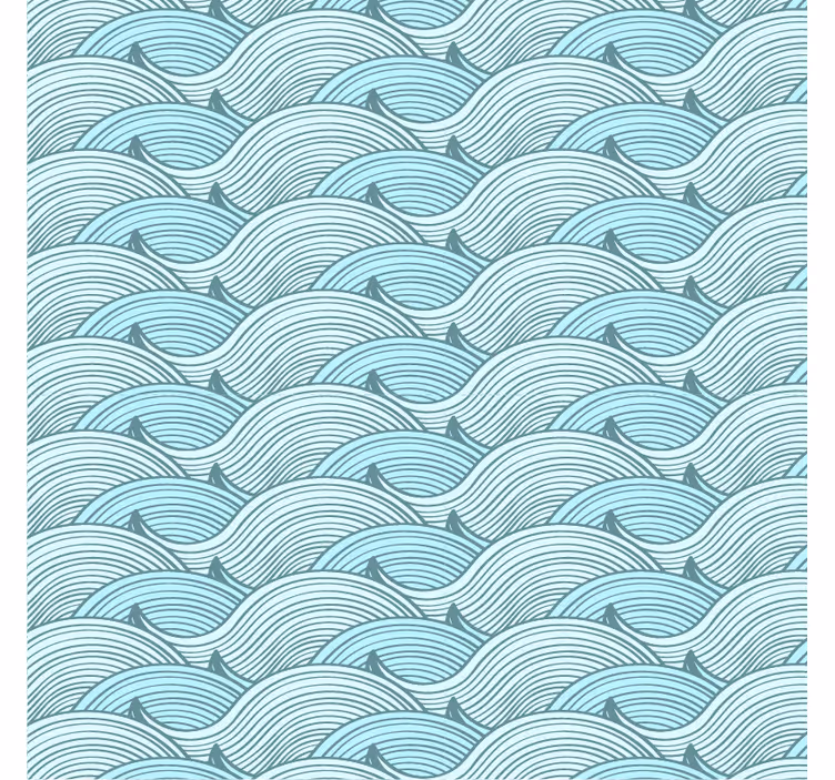 Store enrouleur pour chambre ado motif vagues - TenStickers