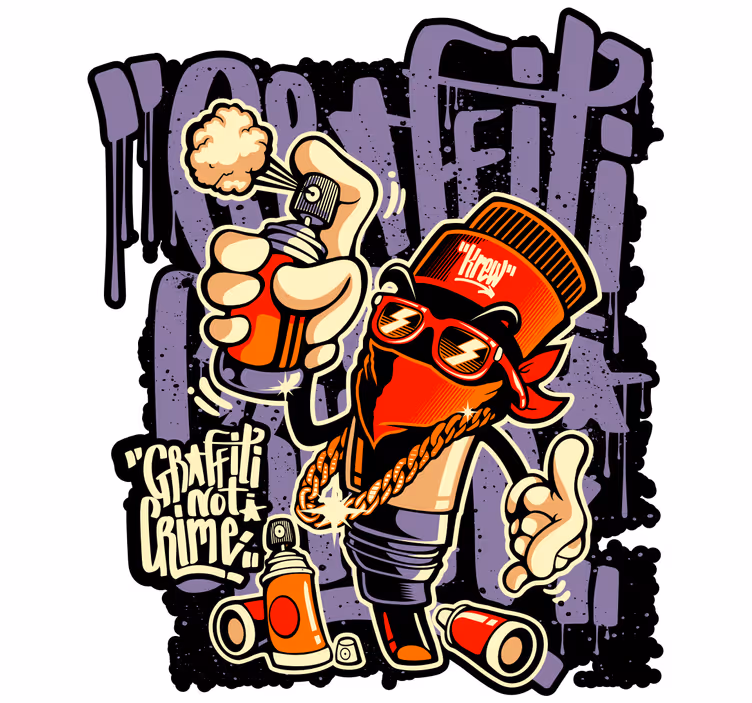 Store enrouleur pour chambre ado art de rue graffiti - TenStickers