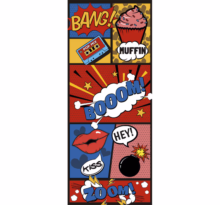 Store enrouleur pour chambre ado style pop art - TenStickers