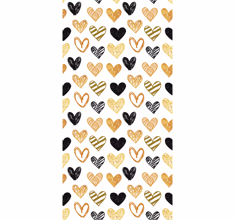 Store enrouleur pour chambre ado motifs cœurs - TenStickers