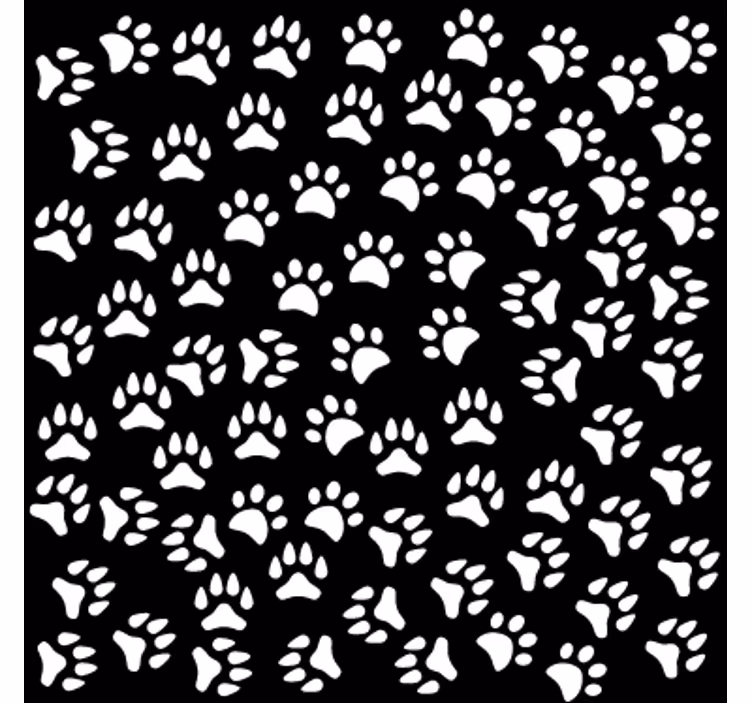 Store enrouleur pour chambre ado empreintes animales - TenStickers