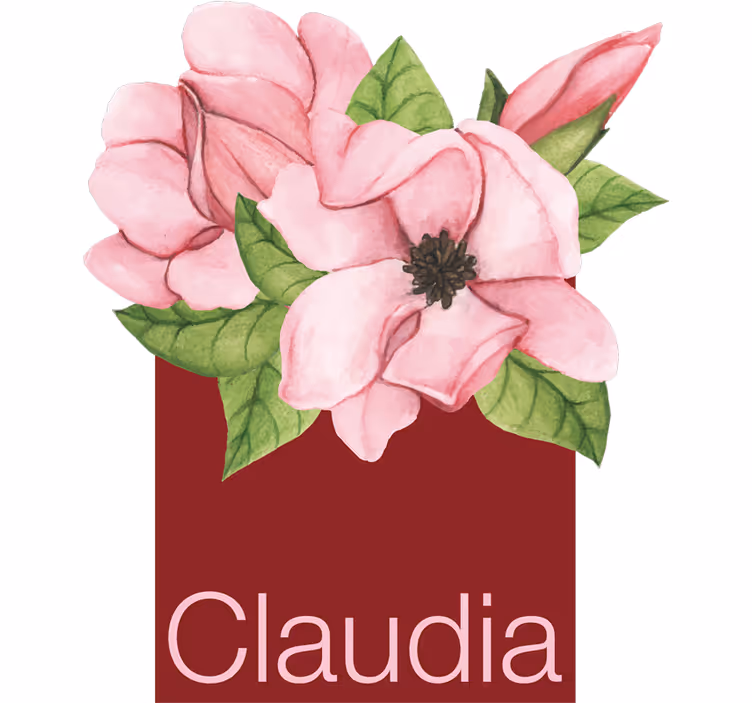 Store enrouleur pour chambre ado magnolia avec nom - TenStickers
