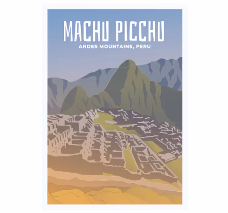 Store enrouleur pour chambre ado machu picchu - TenStickers