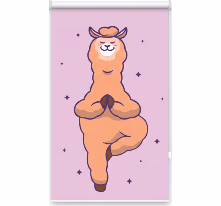 Store enrouleur pour chambre ado lama fitness - TenStickers